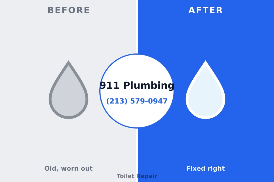 Before and after: plumbing repair Oregon, IL